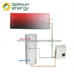 Solar Heat Pump Heating System (for commercial hot water)